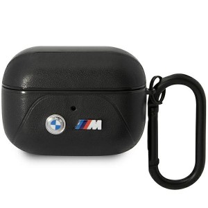 BMW case for AirPods Pro BMAP22PVTK black PU Leather Curved Line