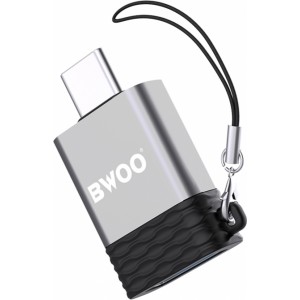 BWOO adapter BZ-35 USB - USB-C gray OTG