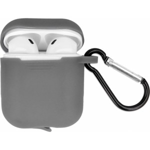 None Case for Airpods / Airpods 2 gray with hook