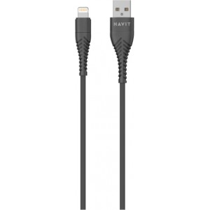 None HAVIT cable  CB705 USB - LIGHTNING  1,0m 2,1A black