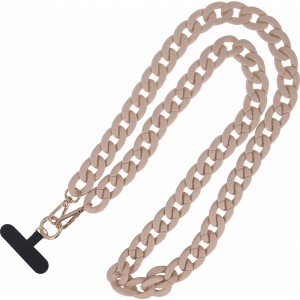 None Phone chain long matte nude