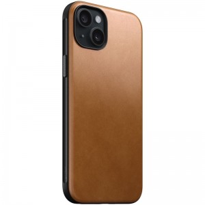 None Nomad Modern Leather case for iPhone 15 Plus 6,7" english tan