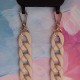 None Phone chain long matte nude