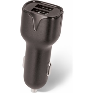 Maxlife MXCC-01 car charger 2x USB 2.4A black + microUSB cable