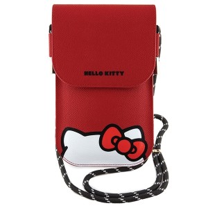 Hello Kitty Bag red Leather Hiding Kitty Cord