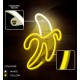 None Neon LED Light BANANA white yellow Bat + USB FLNE10 Forever Light