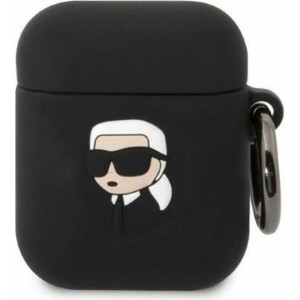 Karl Lagerfeld case for APPLE Airpods 1 / 2 KLA2RUNIKK (3D Sil NFT Karl) black