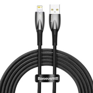 Baseus cable USB A to Lightning 2,4A Glimmer CADH000301 2 m black