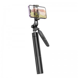 Hoco selfie stick with bluetooth remote control tripod K19 black