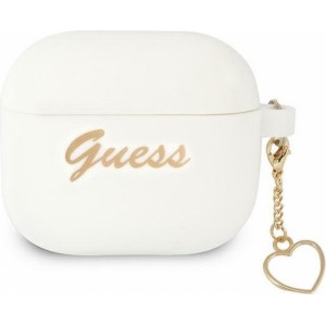 Guess case for APPLE AirPods 3 GUA3LSCHSH (Silicone Charm Heart Collection) white