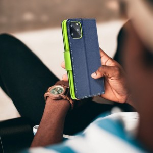 OEM FANCY Book case for SAMSUNG Galaxy J5 2017 navy/lime