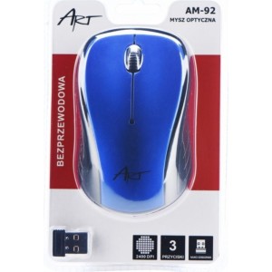 ART wireless computer mouse 2400 dpi AM-92 blue