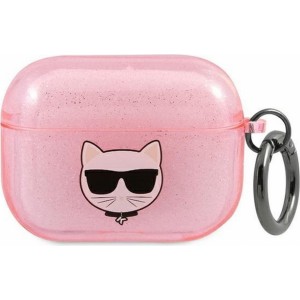 Karl Lagerfeld case for APPLE Airpods 3 KLA3UCHGP pink + glitter