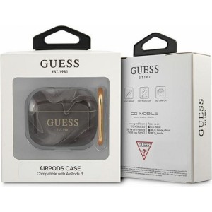 Guess case for APPLE AirPods 3 GUA3UNMK (Marble Collection) black