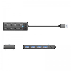 Orico Hub USB-A to 4xUSB-A 3.0 - black