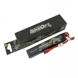 Gens Ace 25C 1000mAh 3S1P 11.1V Airsoft Gun Lipo Battery with T Plug