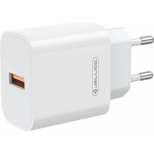 Jellico AK-165 USB 22.5W QC 3.0 Universāls Viedierīču Adaptīvs Ātrs Lādētājs 1x USB (5-12V) Baltā