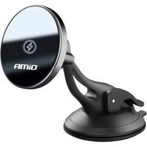 Amio Suction mount Phone Holder with Wireless Charger My Mag 15W AMIO-03775
