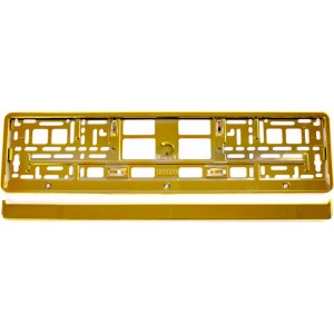 Utal License Plate Frame - GOLD metalic