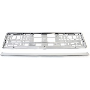 Utal License Plate Frame - Silver metalic