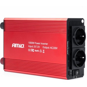 Amio strāvas invertors 12V / 230V 1000W / 2000W 3x230V ligzda PI05