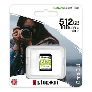 Kingston 512GB SDXC Canvas Select Plus Atmiņas Karte