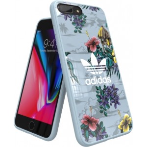 Adidas Floral Case Plastikāta Apvalks Priekš Apple iPhone X / XS Zils