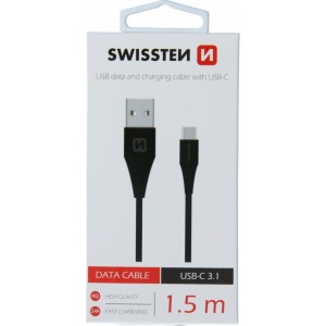 Swissten Data USB / USB-C 3.1 Datu un uzlādes vads 1.5m