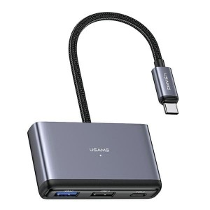 Usams 4in1 Adapteris 2xUSB 2.0 / USB 3.0 / USB-C Hubs