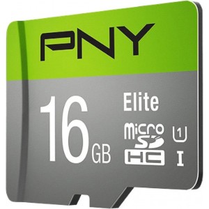 PNY Elite microSDHC UHS-I 10 klase Atmiņas Karte 16GB