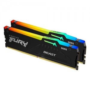 Kingston DDR5 16GB 2 x 8GB Dual-Kit Beast RGB Operatīvā Atmiņa