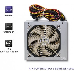 Qoltec ATX power supply SilentLine 425W