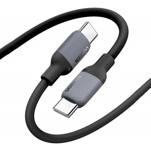 Ugreen US563 USB-C / USB-C PD 60W silicone cable 2m - gray