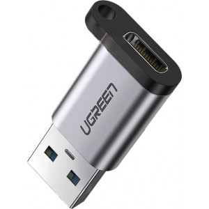 Ugreen USB C (female) - USB (male) adapter Ugreen US276 USB 5Gb/s - gray