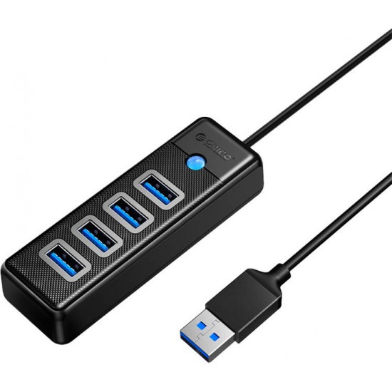 Orico Hub USB to 4x USB 3.0, 5 Gbps, 0.15m (Black)