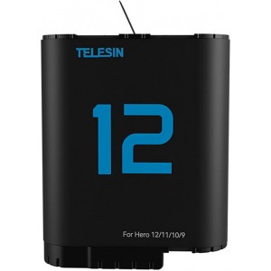 Telesin lithium battery for GoPro Hero 12/11/10/9 (blue)