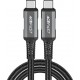 Acefast C1-09 USB-C / USB-C USB4 PD3.1 cable 5A 1m - gray-black