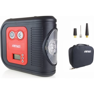 Amio Car Air compressor with digital pressure gauge and LED light 12V Acomp-10