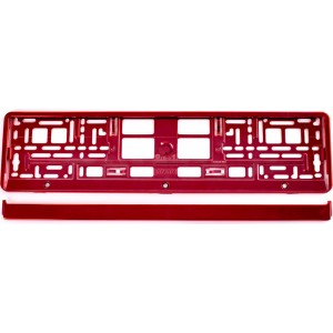 Utal License Plate Frame - Red metalic