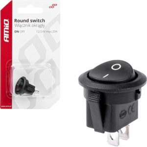 Amio Round switch 12V 20A ON/OFF