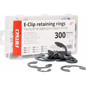 Amio E-Clip External Retaining set 300pcs AMIO-04124