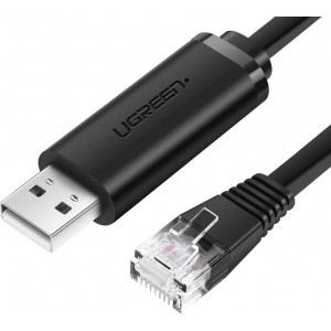 Ugreen CM204 Console Cable, USB - RJ45 For Network Devices, 1.5m (black)