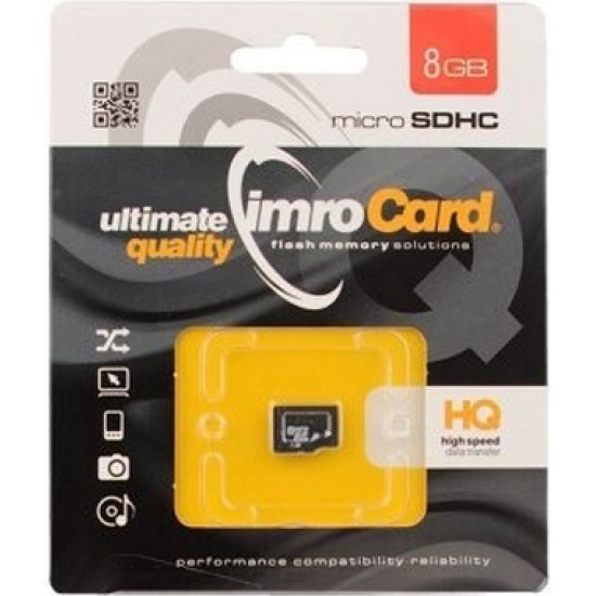 Imro memory card 8GB microSDHC cl. 10