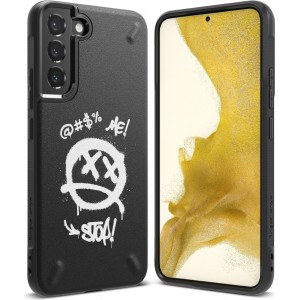 Ringke Onyx Design Durable TPU Cover for Samsung Galaxy S22 + (S22 Plus) black (Graffiti) ()