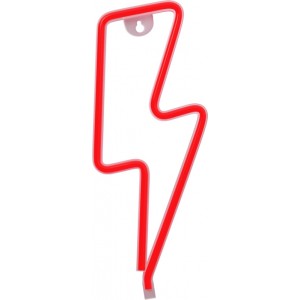 Neon LED Light BOLT red Bat + USB FLNE06 Forever Light