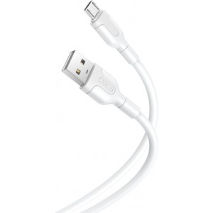 XO cable NB212 USB - microUSB 1,0 m 2,1A white