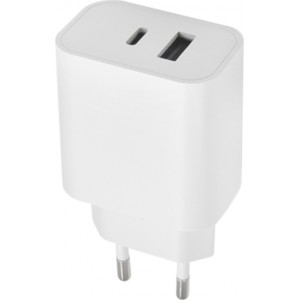 Telforceone Maxlife MXTC-06 PD QC charger 1x USB-C 1x USB 20W white