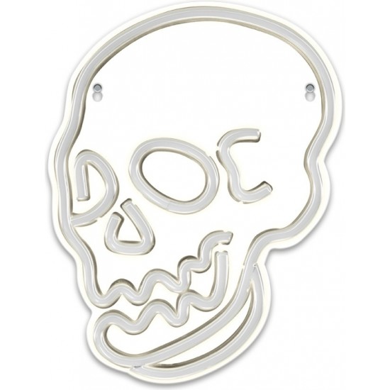 Neon PLEXI LED SKULL white FPNE07X Forever Light