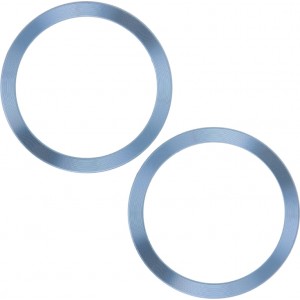 Metal Ring (2 in set) light blue