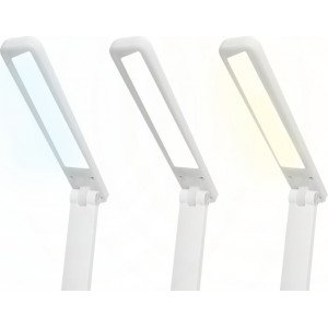 LED desk Lamp 3W, 3000/4500/6000K, adjustable, 1200mAh, white,  LTC